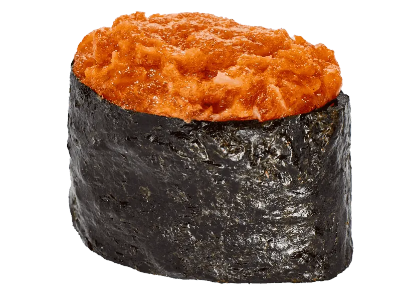 Гункан с лососем