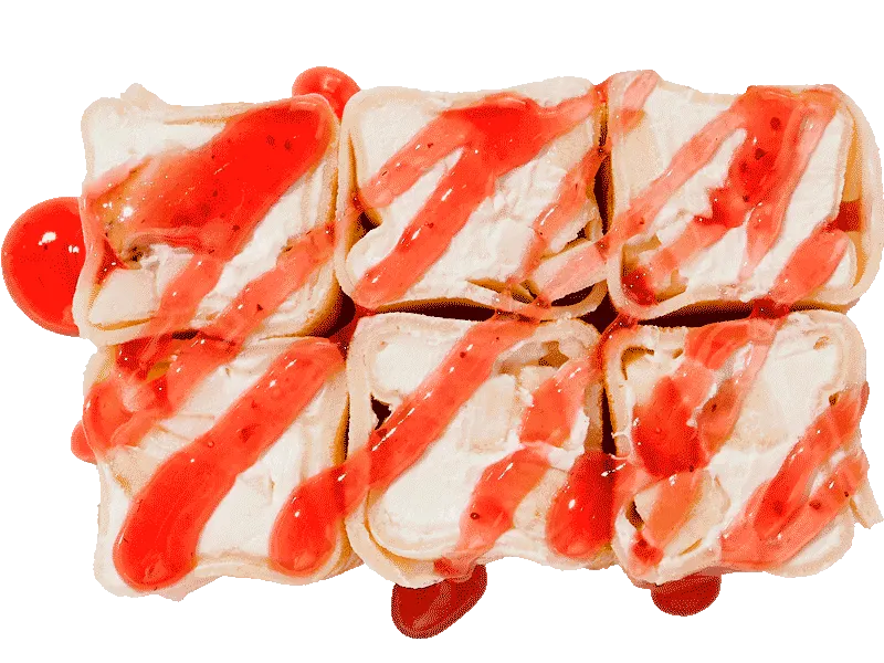 Банан с клубникой