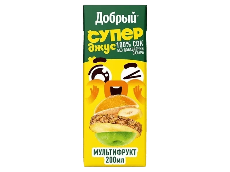 Сок ДОБРЫЙ  Супер джус Мультифрут 0,2