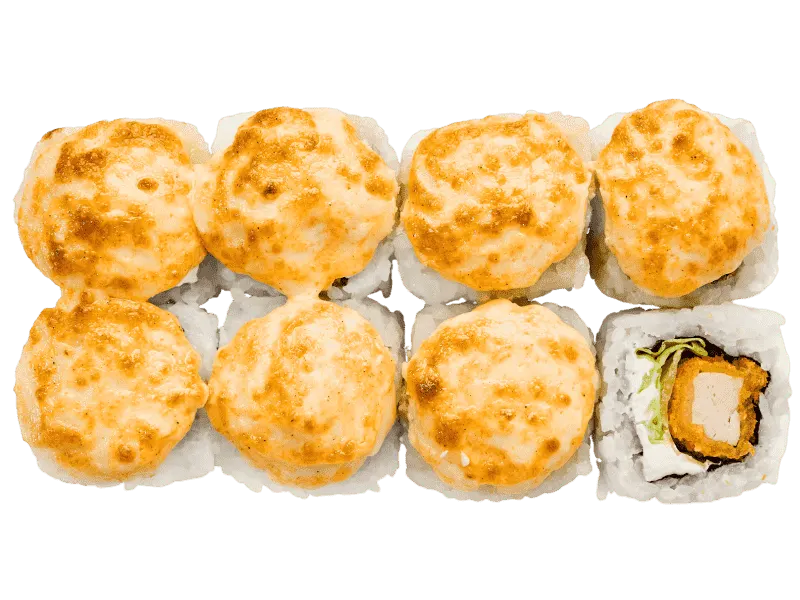 Ролл запеченый с курицей темпура